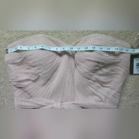 NWT Marina Tulle Cocktail Formal Dress Size 12 - Picture 4 of 16